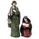 Set presepe 20 cm Natività e Re Magi resina colorata s2