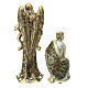 Nativity Scene of 24 cm, golden resin, set of 10 s8