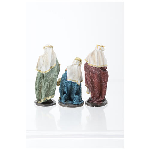 Nativity Scene of 30 cm, resin and fabric, set of 11 7