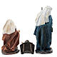 Complete Nativity set 30 cm 11 pcs resin and fabric s6
