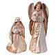 Porcelain Nativity Scene, white and gold, set of 11 figurines of 16 cm s4