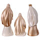 Porcelain Nativity Scene, white and gold, set of 11 figurines of 16 cm s7