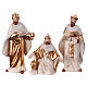 White and old gold porcelain Nativity Scene, set of 11 statues of 18 cm s3