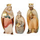 Complete nativity set Val Gardena Rudolf maple wood 13 pcs 9 cm s3