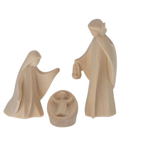 Aram Nativity Scene of 7 cm, set of 17, Val Gardena natural wood 2