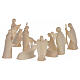 Crèche Aram 17 pcs 7 cm bois Val Gardena naturel s10