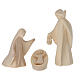 Aram Nativity Scene of Val Gardena natural wood, 17 pieces of 10 cm s4