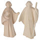 Aram Nativity Scene of Val Gardena natural wood, 17 pieces of 10 cm s7