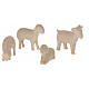 Aram Nativity Scene, natural wood, 17 figurines of 13 cm s8