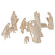 Crèche Val Gardena Aram 17 pcs bois naturel h 13 cm s3