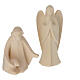 Complete nativity Val Gardena Aram 17 pieces in natural wood 13 cm s5