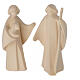 Complete nativity Val Gardena Aram 17 pieces in natural wood 13 cm s6