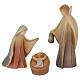 Val Gardena Nativity Scene, 17 painted figurines of 13 cm, "Aram" collection s2