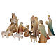 Val Gardena Nativity Scene, 17 painted figurines of 13 cm, "Aram" collection s3