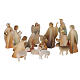 Val Gardena Nativity Scene, 17 painted figurines of 13 cm, "Aram" collection s6