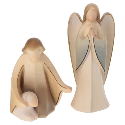 Crèche Aram 13 cm colorée Val Gardena 17 pcs 5