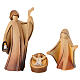 Crèche complète 17 pcs Aram bois coloré Val Gardena 10 cm s2