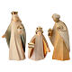 Crèche complète 17 pcs Aram bois coloré Val Gardena 10 cm s3