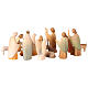 Crèche complète 7 cm Aram peinte Val Gardena 17 pcs s7