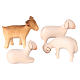 Presepe completo 7 cm Aram colorato Val Gardena 17 pezzi s6