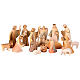 Complete nativity scene 7 cm Aram colored Val Gardena 17 pieces s1