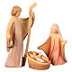 Complete nativity scene 7 cm Aram colored Val Gardena 17 pieces s2