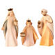 Complete nativity scene 7 cm Aram colored Val Gardena 17 pieces s3