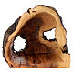 Capanna tronco ulivo presepe completo 8 cm Betlemme s5