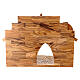 Capanna presepe completo 12 statue ulivo Gerusalemme 14 cm 20x30x15 cm s6