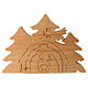 Presepe in legno Val Gardena ad incastro 14x20 cm s1