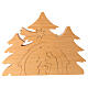 Presepe Val Gardena natività incastro legno 18x24 cm s1