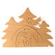 Presepe Val Gardena natività incastro legno 18x24 cm s5