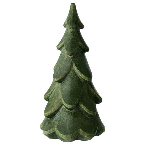 Val Gardena maple wood tree with green finish 1
