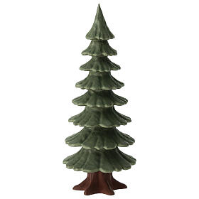 Sapin Val Gardena en bois d'érable finition verte et brune