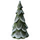 Albero Val Gardena in legno d'acero finitura verde e bianca s1