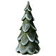 Albero Val Gardena in legno d'acero finitura verde e bianca s2
