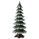 Snow-covered Christmas Tree Maple Wood Val Gardena with Green and Brown Finish s2