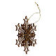 Snowflake Three Layers Decoration Val Gardena Wood, 9 cm s2