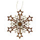 Val Gardena wooden ornament, five-layer snowflake, 5 in s1