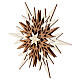 Addobbo legno Val Gardena cristallo ghiaccio cinque strati 18 cm s2