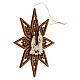 Adorno madera Val Gardena Sagrada Familia en estrella 11 cm s2