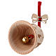 Adorno árbol campana 8 cm Natividad madera haya Val Gardena s3