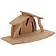 Stall Altea aus Naturholz – für 13 cm Krippe, Grödnertal s3