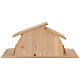 Natural wood Altea stable for 13 cm Val Gardena Nativity Scene s5