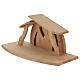 Capanna Altea legno naturale per presepe 13 cm Val Gardena s2
