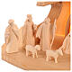 Complete nativity scene Aram wooden Val Gardena LED stable 30x30x60cm nativity 13cm s5