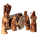 Resurrection of Christ with tomb, set of 8, Holy Land olivewood s4