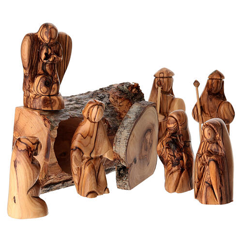 Resurrección de Cristo con tumba 8 piezas madera de olivo Tierra Santa 4