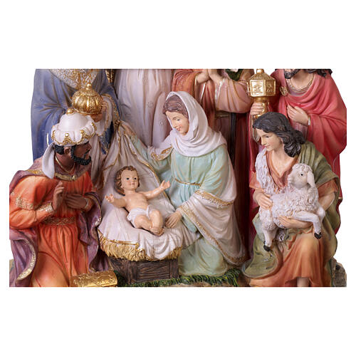 Nativity Scene in resin, 55 cm 4