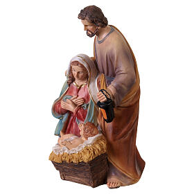 Nativity statue in hand-painted resin, 20 cm